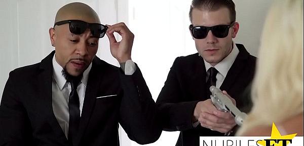  NubilesET - Hime Marie Gets Double Teamed By The Men In Black